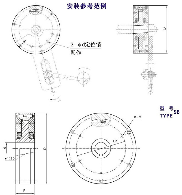SB-A SB-B滾柱式單向草莓影视在线观看結構圖